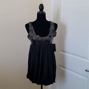 Women's Designer Black Sequin Dress